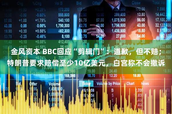 金风资本 BBC回应“剪辑门”：道歉，但不赔；特朗普要求赔偿至少10亿美元，白宫称不会撤诉